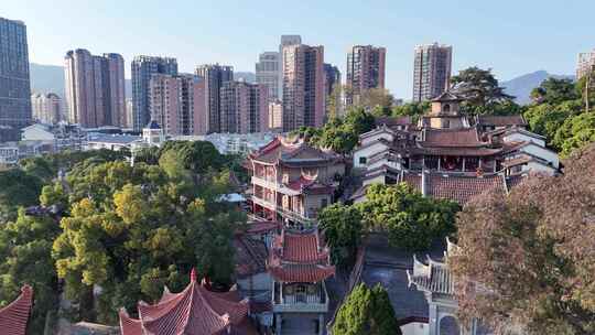 福建莆田东山报恩寺航拍