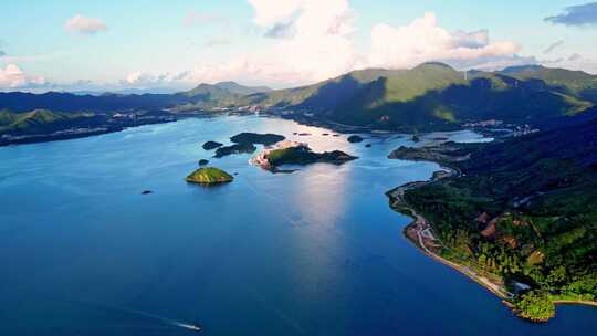 惠州大亚湾美丽海岛风景航拍全景