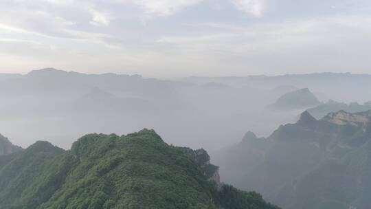 航拍山西旅游胜地太行山脉60帧原素材