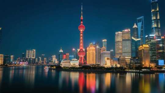 上海陆家嘴东方明珠夜景