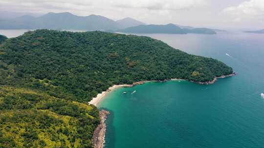 海，海滩，海岸，天线