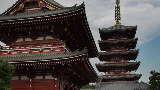东京道神教建筑视频素材模板下载