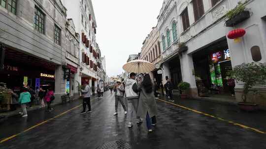 海口骑楼老街街景