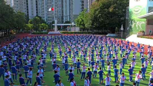 学校升国旗仪式4k