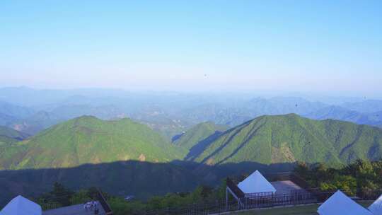 杭州临安大明山牵牛岗露营帐篷