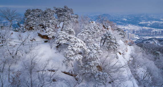 自然风光雪山雾凇