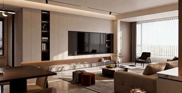 现代简约风格客厅室内素材