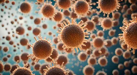 癌细胞诡异病毒变异细菌微生物微观世界医学