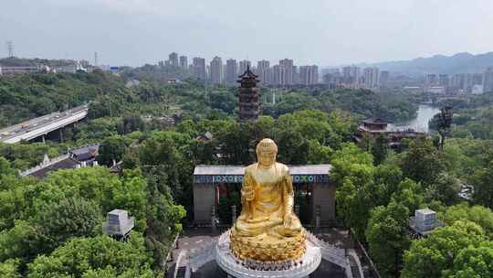 重庆华岩旅游风景区华岩寺航拍