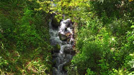 山涧溪流水流