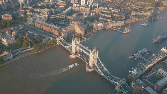 伦敦塔桥航拍景观