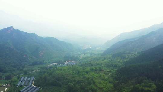 航拍村庄 航拍 山村 农村 南方