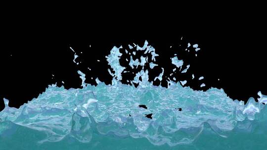 裸眼海浪 海水浪花 3d海浪