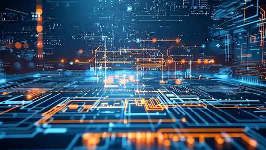 未来城市智能建筑 科技蓝图数字模型虚拟城