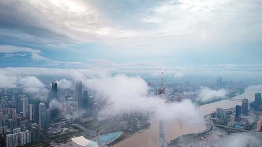 广州_云雾环绕广州塔合集_珠江新城