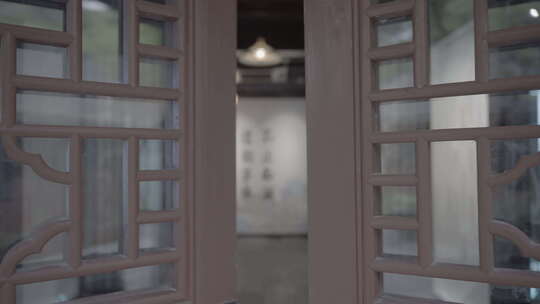 中式古典门窗特写