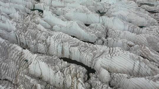 西藏洛扎县岗布40冰川自然风光航拍