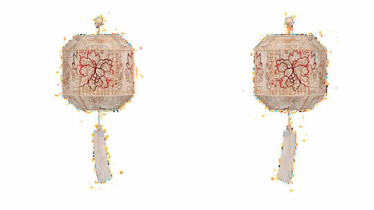 中式灯笼装饰元素