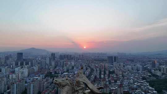 合集福建泉州日落航拍