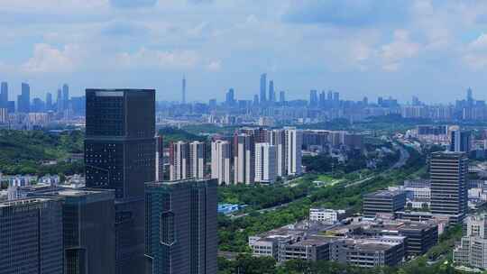 广东黄埔科学城周边航拍