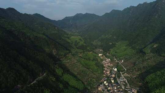 航拍浙江松阳县