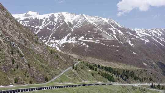 奥地利斯图拜阿尔卑斯山库赫泰山口的跟踪拍摄