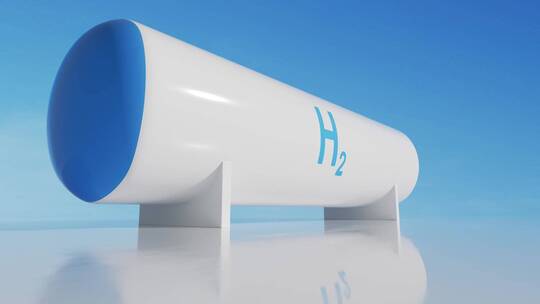 氢气储存罐抽象概念新能源C4D动态素材