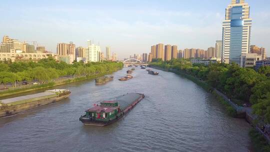 4k航拍-京杭大运河-无锡段