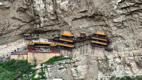 山西大同悬空寺航拍