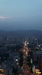 竖版视频福建莆田东园东路夜景莆田夜景