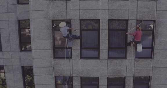 高楼外窗清洁工