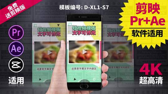 视频包装模板Pr+Ae+抖音剪映 D-XL1-S7