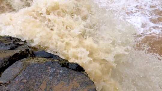巴拿马Chorro del la Chorrera滔滔不绝的瀑布，平面图视频素材模板下载