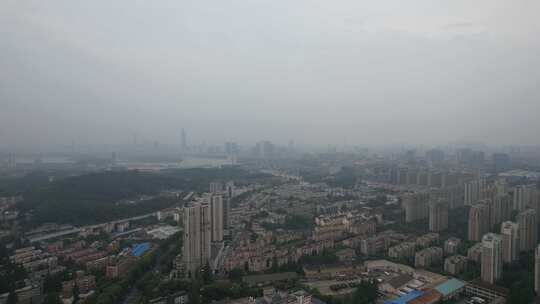 南京城市清晨风光航拍