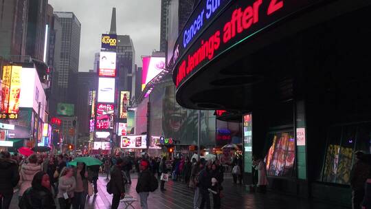 纽约时代广场视频素材模板下载