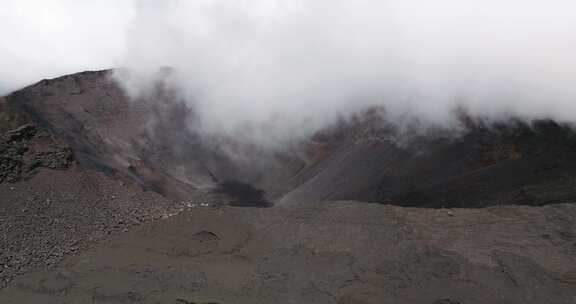 火山，火山，沙漠，荒野