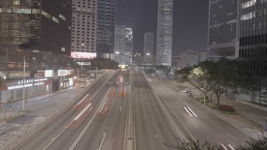 香港马路延时摄影