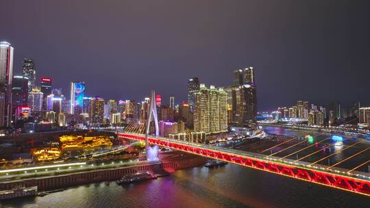 重庆夜景8k航拍