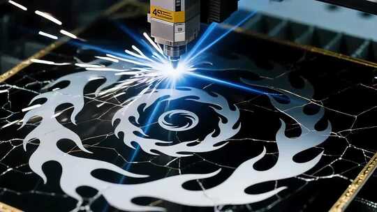 激光雕刻机雕刻图案场景