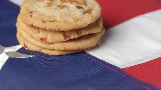 美国国旗上的饼干