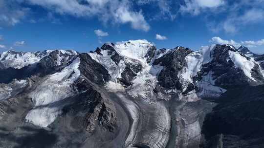 新疆天山雪山视频素材模板下载