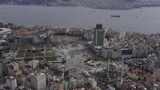 伊斯坦布尔博斯普鲁斯塔克西姆广场和清真寺建筑鸟瞰图高清在线视频素材下载