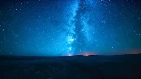 唯美星空夜景空镜 银河系星座 斗转星移