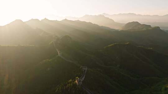 中国万里长城日出