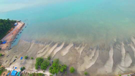 热带海洋海岸的美丽景色