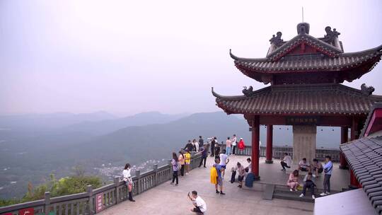 杭州北高峰灵顺寺天下第一财神庙4K视频