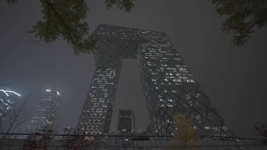 车流人流夜景 城市夜晚空镜