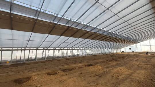 新型温室大棚农业设施高清实拍特写视频素材