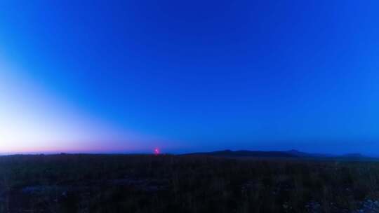 神农架日转夜转星空延时视频