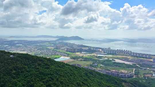 航拍海南陵水清水湾海景风光